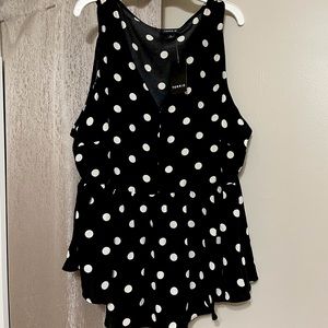 Torrid Black Polka Dot Tank